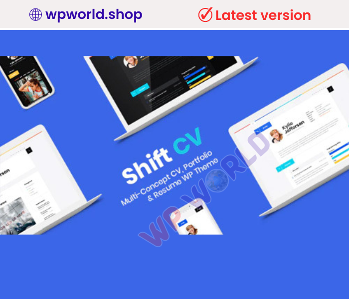 ShiftCV | Blog Resume Portfolio WordPress