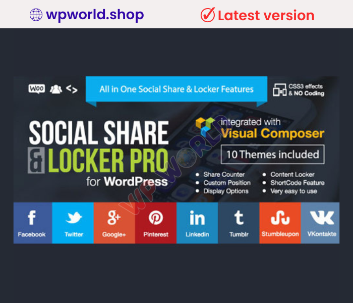 Social Share & Locker Pro WordPress Plugin