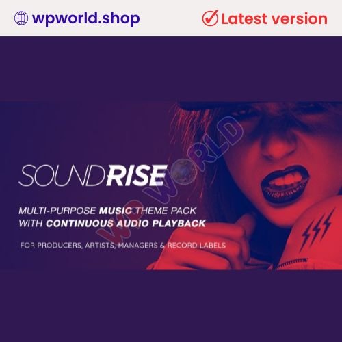 SoundRise – Artists, Producers and Record Labels WordPress Theme