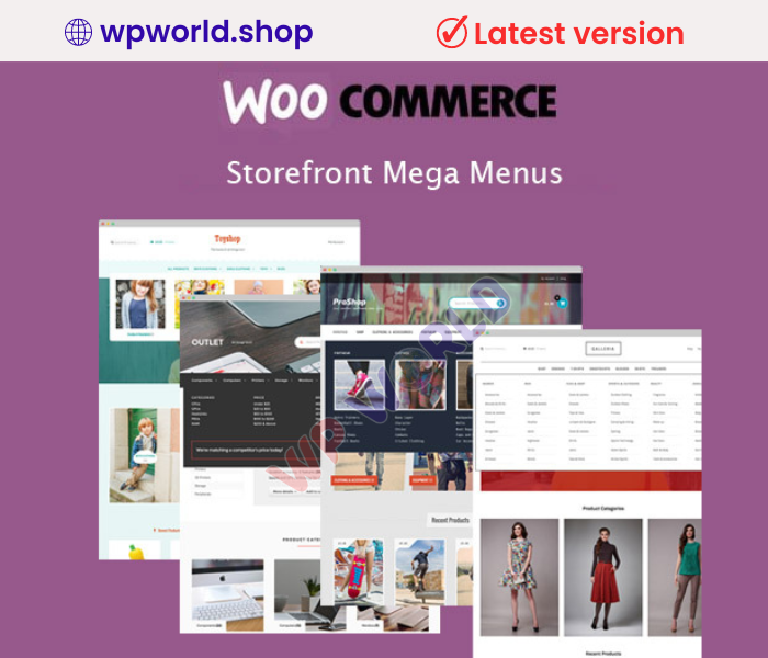 Storefront Mega Menus
