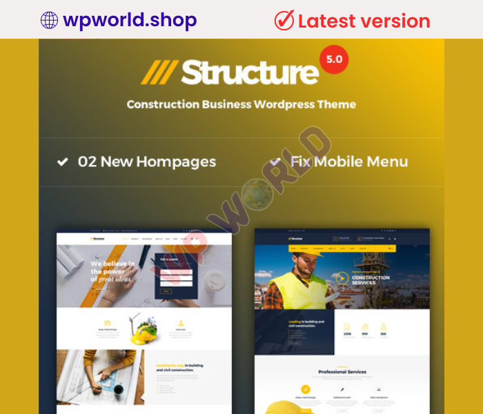Structure – Construction WordPress Theme