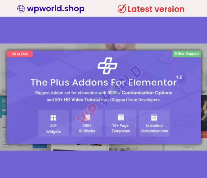 The Plus – Addon for Elementor Page Builder WordPress Plugin