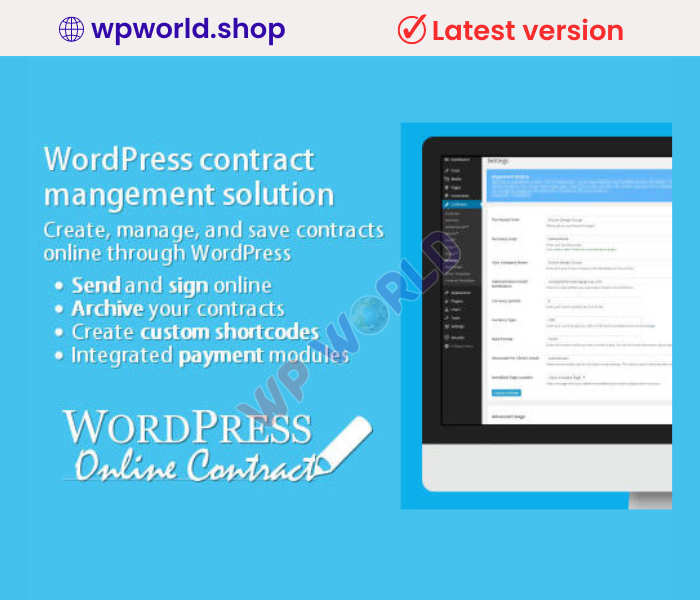 WP Online Contract