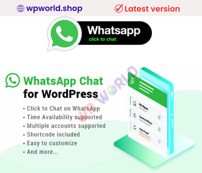 WhatsApp Chat WordPress