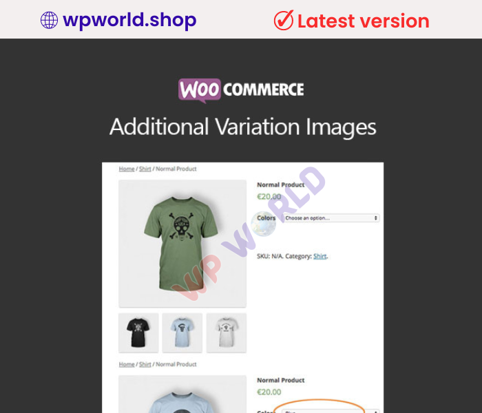WooCommerce Additional Variation Images