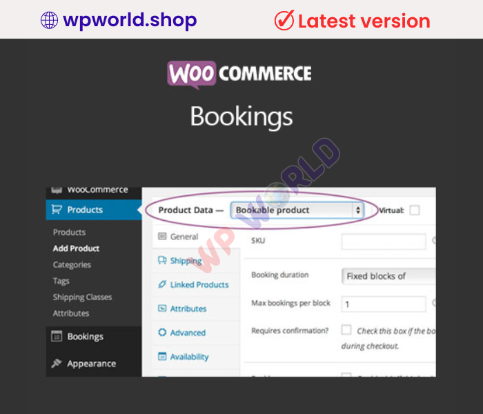 WooCommerce Bookings