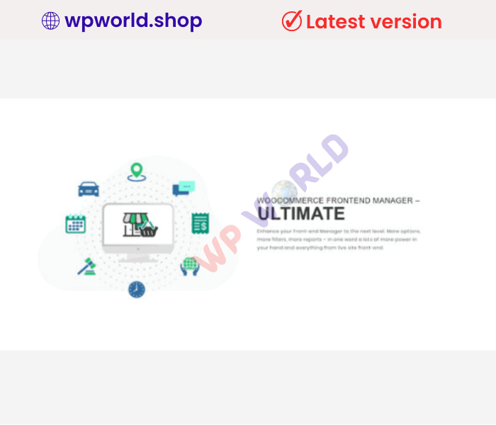 WooCommerce Frontend Manager Ultimate (WCFM)