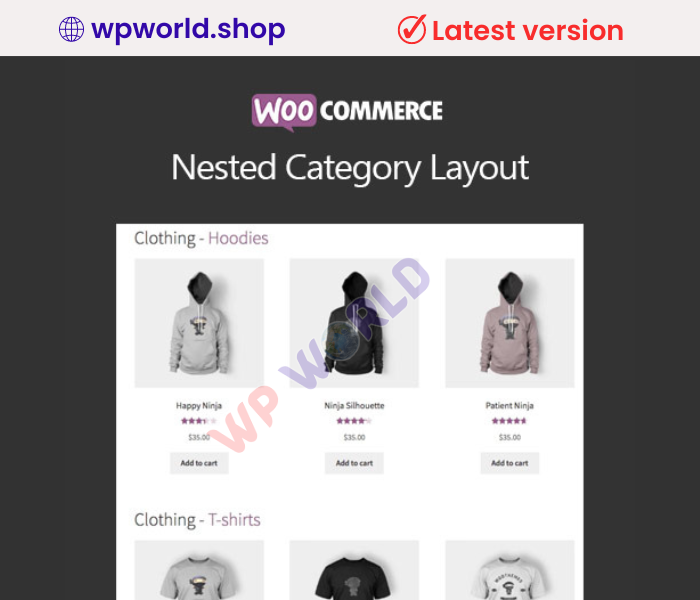WooCommerce Nested Category Layout
