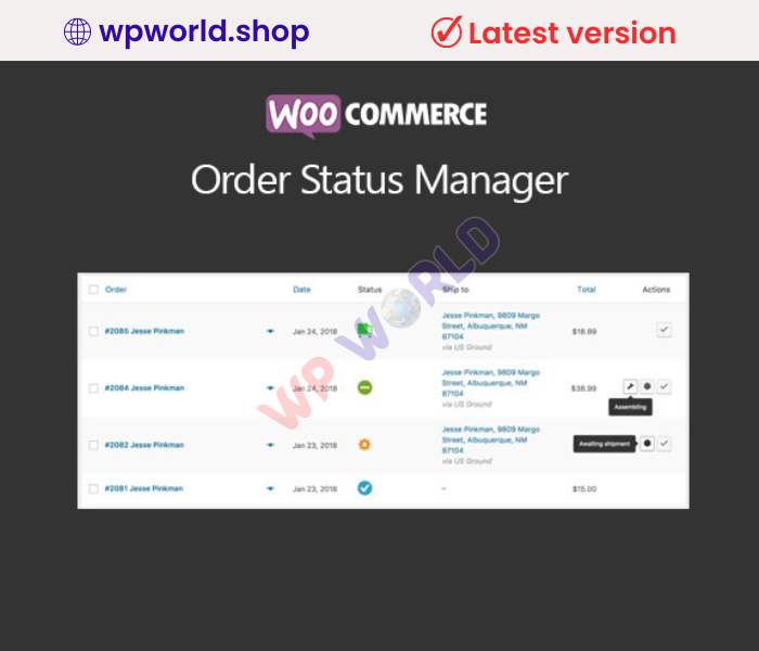 WooCommerce Order Status Manager