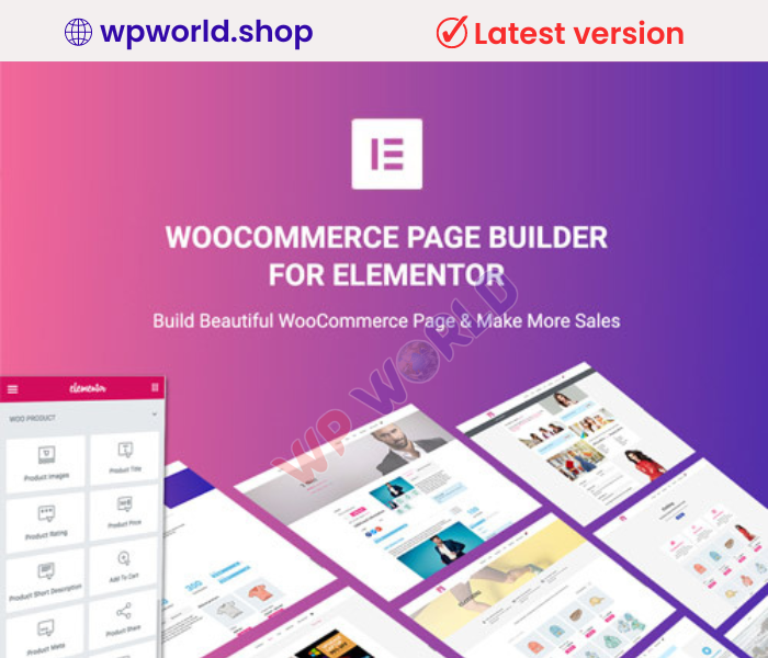 WooCommerce Page Builder For Elementor