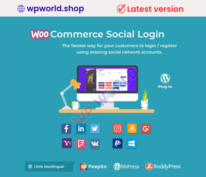 WooCommerce Social Login – WordPress Plugin