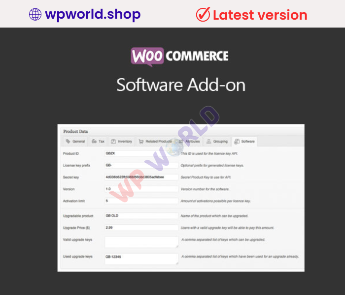 WooCommerce Software Add-on