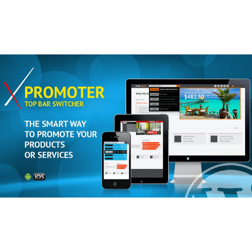 XPromoter – Top Bar Switcher Responsive WordPress Plugin
