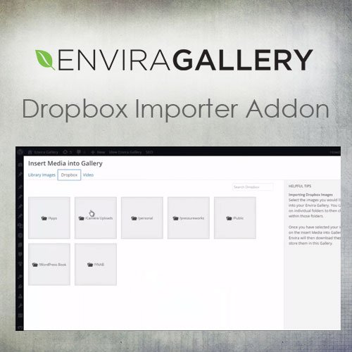 Envira Gallery | Dropbox Importer Addon