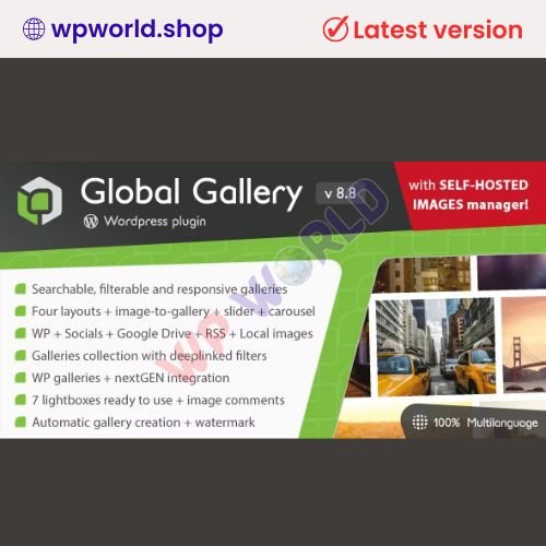 Global Gallery – WordPress Responsive Gallery