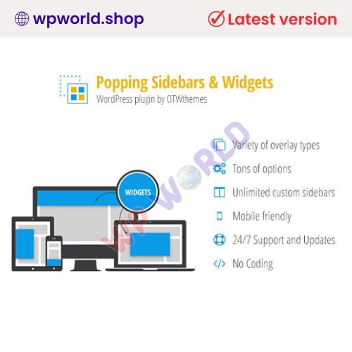 Popping Sidebars and Widgets for WordPress