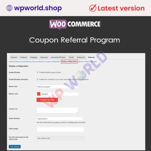 WooCommerce Coupon Referral Program