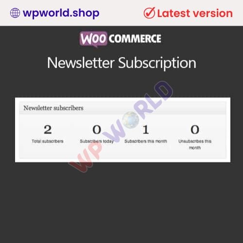 WooCommerce Newsletter Subscription