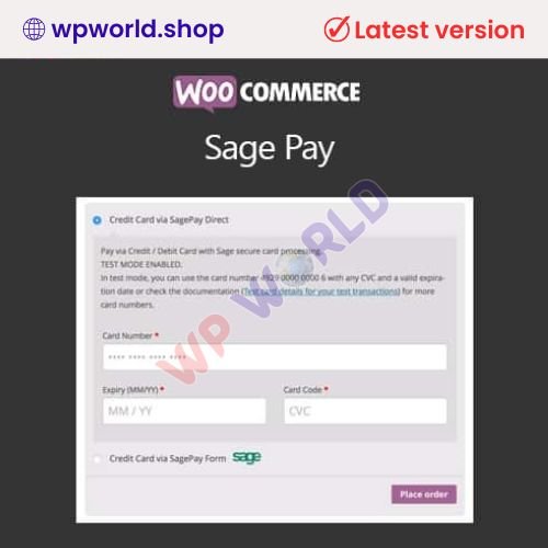 WooCommerce SagePay Form / SagePay Direct